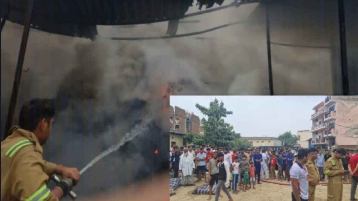 Greater Noida News: ग्रेटर नोएडा में गोदाम में लगी आग, लाखों का सामान जलकर राख
