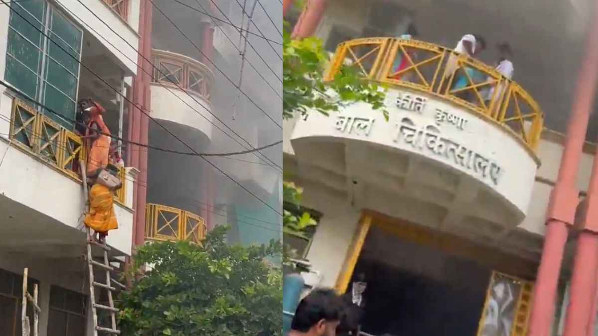 हरदोई में बच्चों के अस्पताल में लगी भीषण आग, दो दर्जन से अधिक शिशुओं की बचाई गई जान
