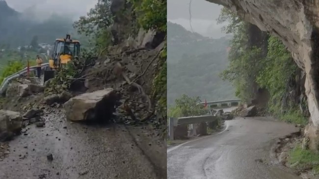 Himachal Pradesh: नैना देवी शक्ति पीठ के पास भारी लैंडस्लाइड से सड़क जाम, कई श्रद्धालु फंसे, सामने आया वीडियो Himachal Weather Shri Naina Devi