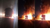 Indore Pune Bus Catches Fire