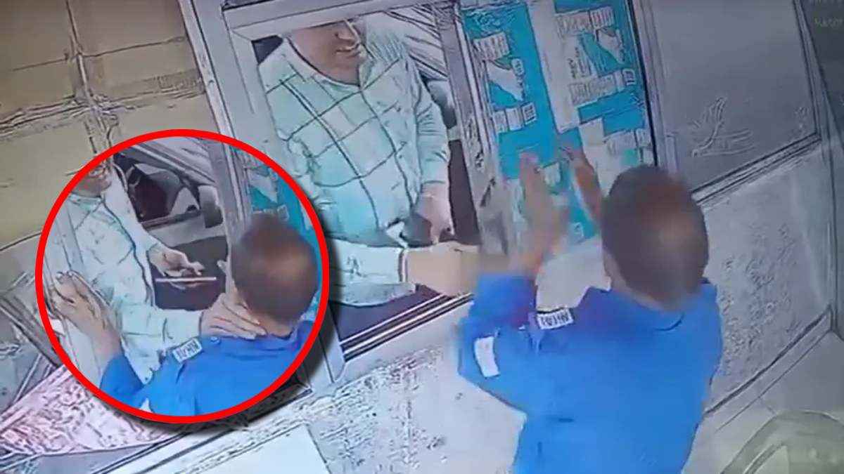 गला दबाया और मारा थप्पड़... टोल मांगने पर कांस्टेबल ने दिखाई दादागिरी, CCTV फुटेज वायरल