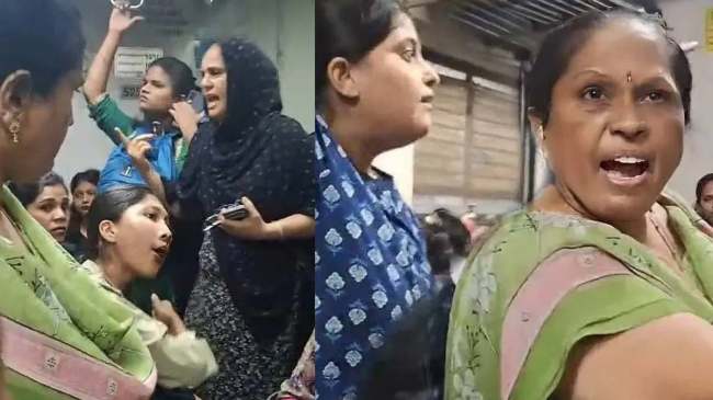Mumbai Local Train Women Fight