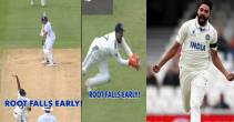 Mohammed Siraj Dismissed Joe Root Rishabh Pant Take superb Catch