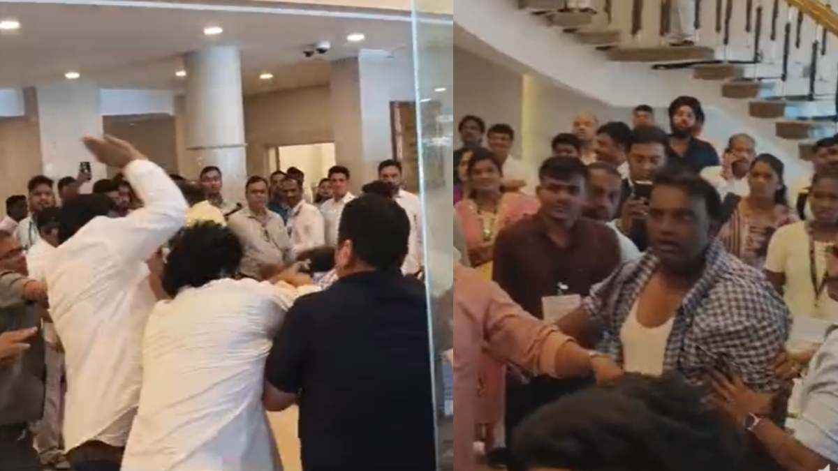 बाल नोचे, शर्ट फाड़ी और मारे चांटे... महाराष्ट्र विधानसभा की लॉबी में भिड़े विधायकों के कार्यकर्ता