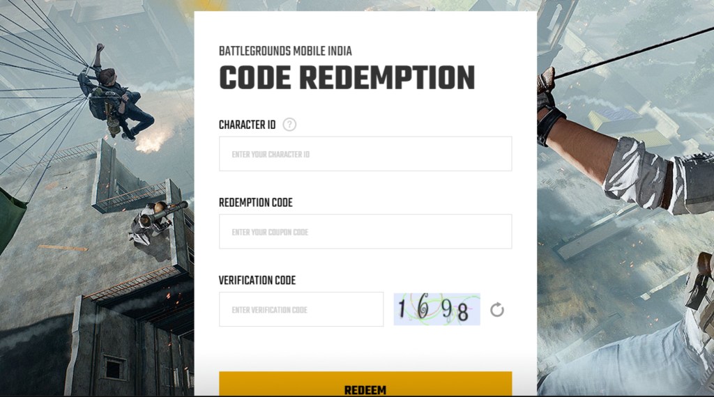 BGMI, Redeem Code