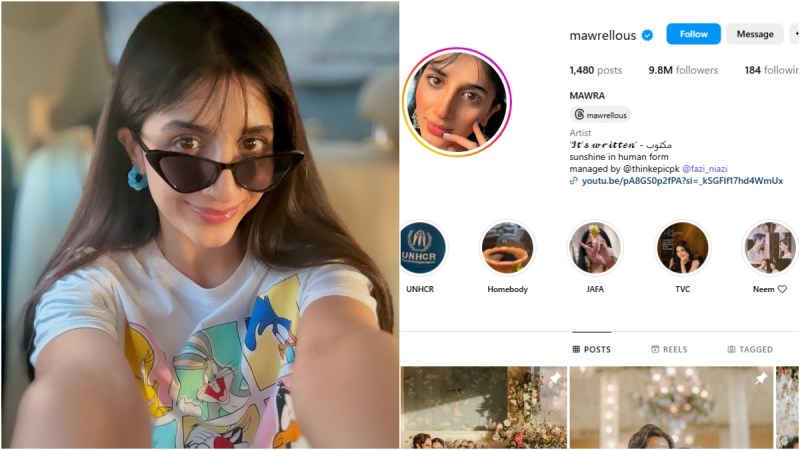 Mawra Hocane's Instagram Visible in India