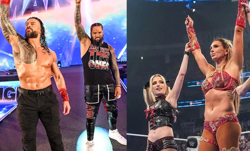 WWE, Roman Reigns, Jimmy Uso, Charlotte Flair, Alexa Bliss