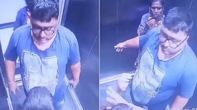 society lift man child beat Maharashtra News, Thane, Video Viral, Ambernath, Child Beat, Society, Maharashtra, Latest News, महाराष्ट्र समाचार, ठाणे, वीडियो वायरल, अंबरनाथ सोसायटी, बच्चा, समाज, महाराष्ट्र, ताजा खबर