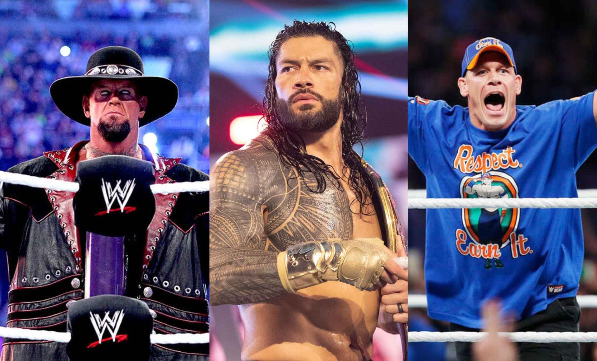 WWE, The Undertaker, Roman Reigns, John Cena