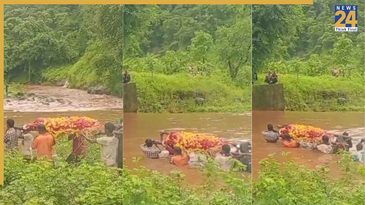 गुजरात के इस गांव में जान जोखिम में डाल अंतिम यात्रा निकालने को मजबूर हैं ग्रामीण, वीडियो वायरल