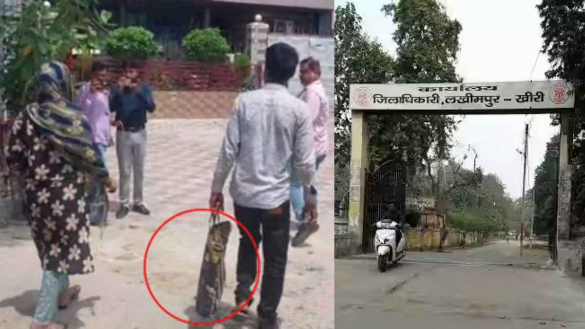 लखीमपुर खीरी में नवजात का शव झोले में लेकर गए पिता