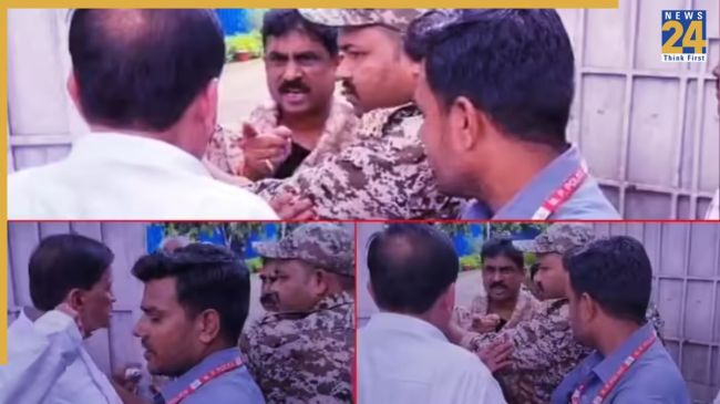 Madhya Pradesh, Bhind, BJP MLA Narendra Singh Kushwah, Bhind Collector Sanjeev Shrivastava, Video Viral, News 24, Bhind Farmer, मध्य प्रदेश, भिंड, बीजेपी विधायक नरेंद्र सिंह कुशवाह, भिंड कलेक्टर संजीव श्रीवास्तव, वीडियो वायरल, न्यूज 24, भिंड किसान