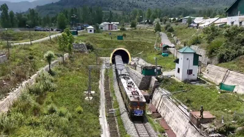 First Goods Train Jammu kashmir