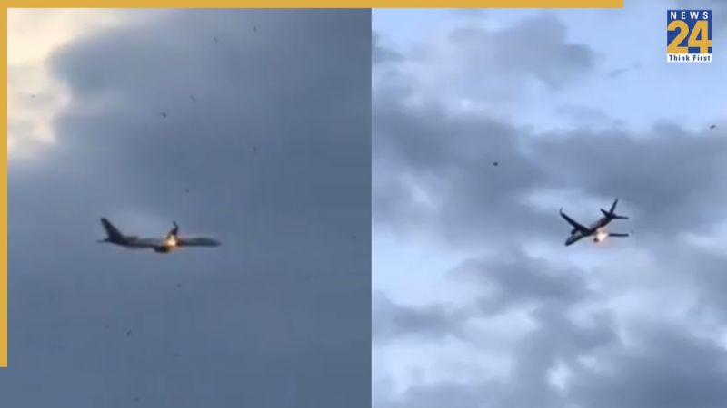 Flight Engine Caught fire