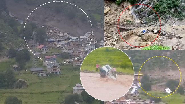 जम्मू-कश्मीर के किश्तवाड़ में फटा बादल। क्रेडिट- सोशल मीडिया।