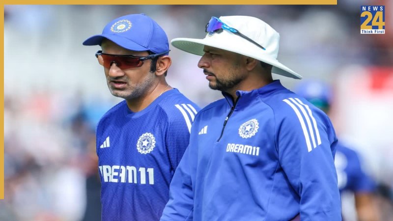 Kuldeep Yadav and Gautam Gambhir