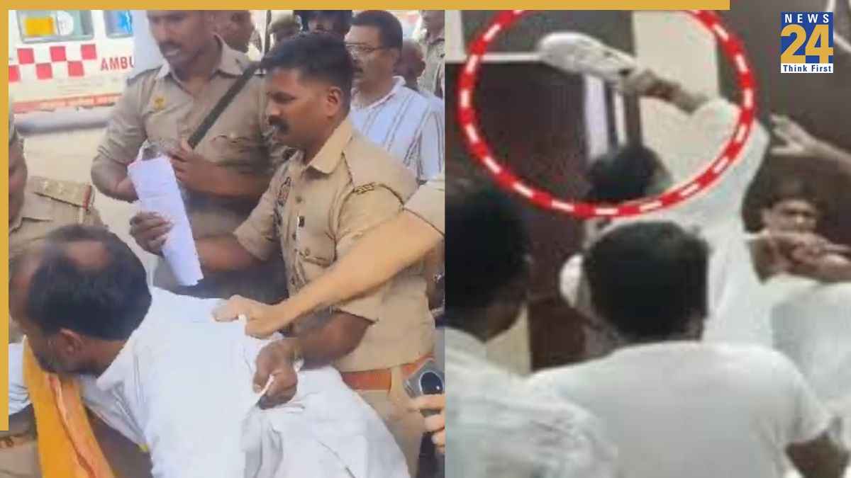 BJP नेता मुन्ना बहादुर को पुलिस ने घसीटते हुए गाड़ी में बैठाया, इंजीनियर को जूते से था पीटा