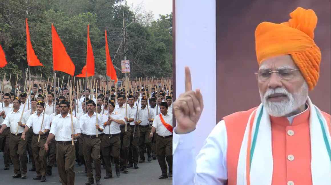 लाल किले की प्राचीर से पीएम ने की RSS की तारीफ, बोले- ये दुनिया का सबसे बड़ा NGO, 100 साल की यात्रा पर गर्व
