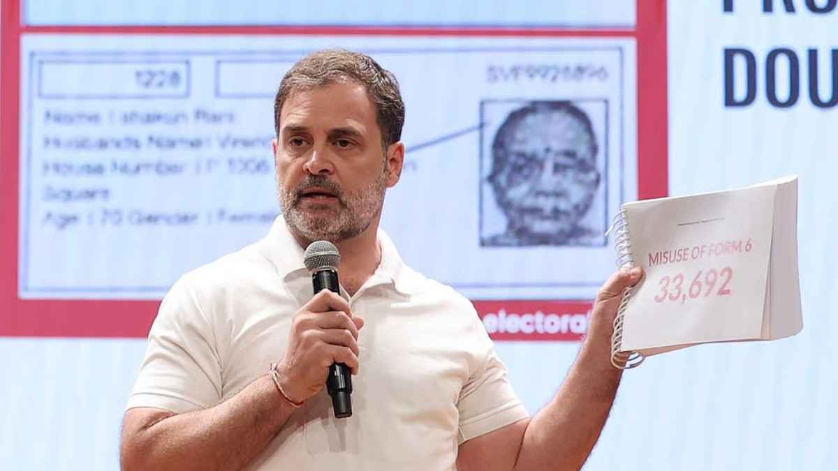 Rahul Gandhi Vote Theft ECI Shakun Rani