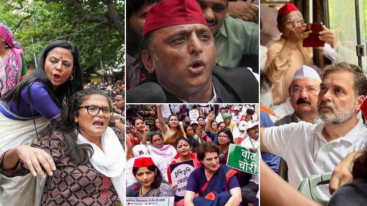 Rahul Gandhi, India Alliance, Election Commission, Congress Rahul Gandhi, Leader Rahul Gandhi, Priyanka Gandhi, Akhilesh Yadav, Election Commission Office March, राहुल गांधी, भारत गठबंधन, चुनाव आयोग, कांग्रेस राहुल गांधी, नेता राहुल गांधी, प्रियंका गांधी, अखिलेश यादव, चुनाव आयोग कार्यालय मार्च