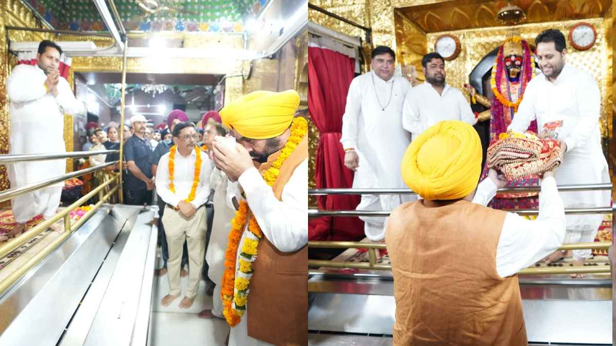मुख्यमंत्री भगवंत मान ने श्री काली माता मंदिर में टेका माथा, राज्य की शांति और तरक्की के लिए की प्रार्थना