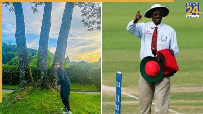 Steve Bucknor and Sachin Tendulkar Steve Bucknor and Sachin Tendulkar