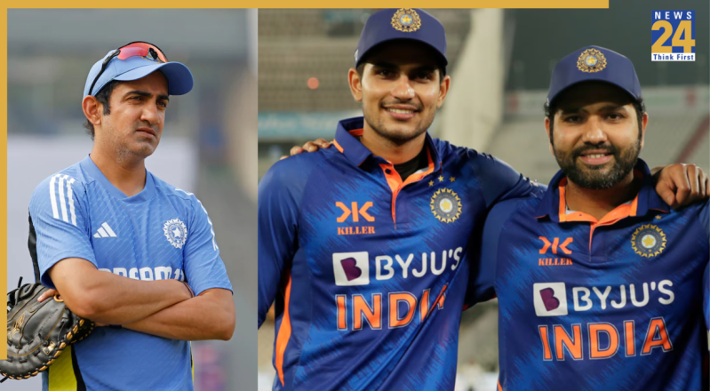 Gautam Gambhir, Rohit Sharma, Shubman Gill