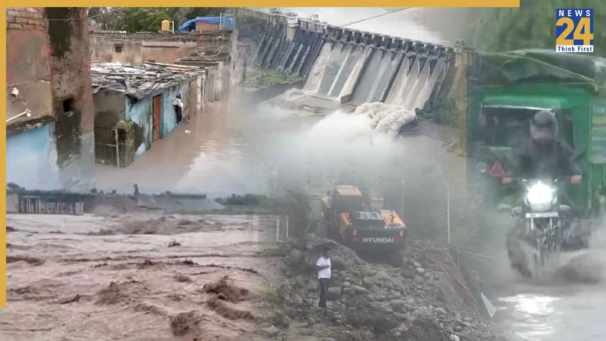 Flood Alert: जम्मू से लेकर यूपी तक बाढ़ के खतरे में उत्तर भारत, टूटे हाइवे, हजारों लोग बेघर, देखें कहर बरपाने वाले वीडियो