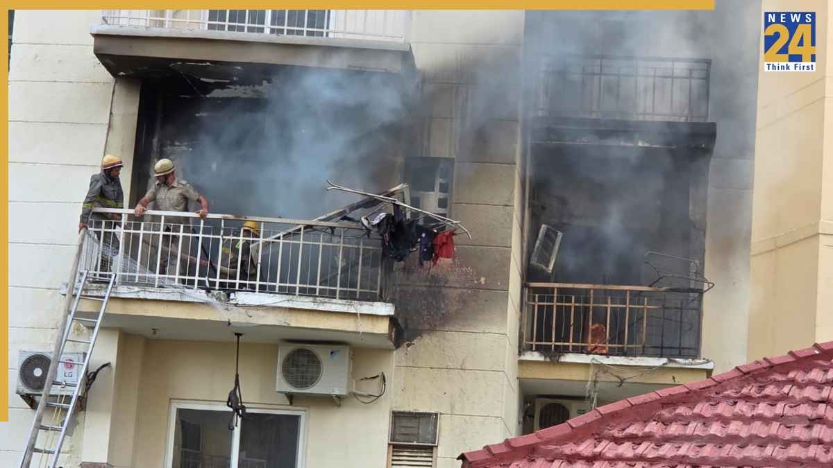 Fire in Noida Society