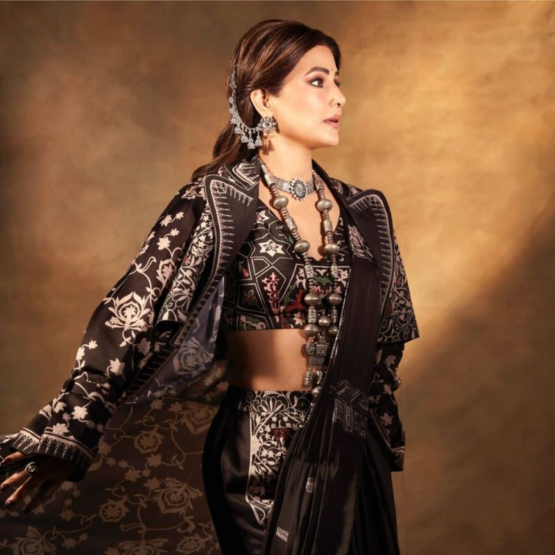 Hina Khan Hina Khan, Hina Khan photos, Hina Khan saree look-1-2-3-4