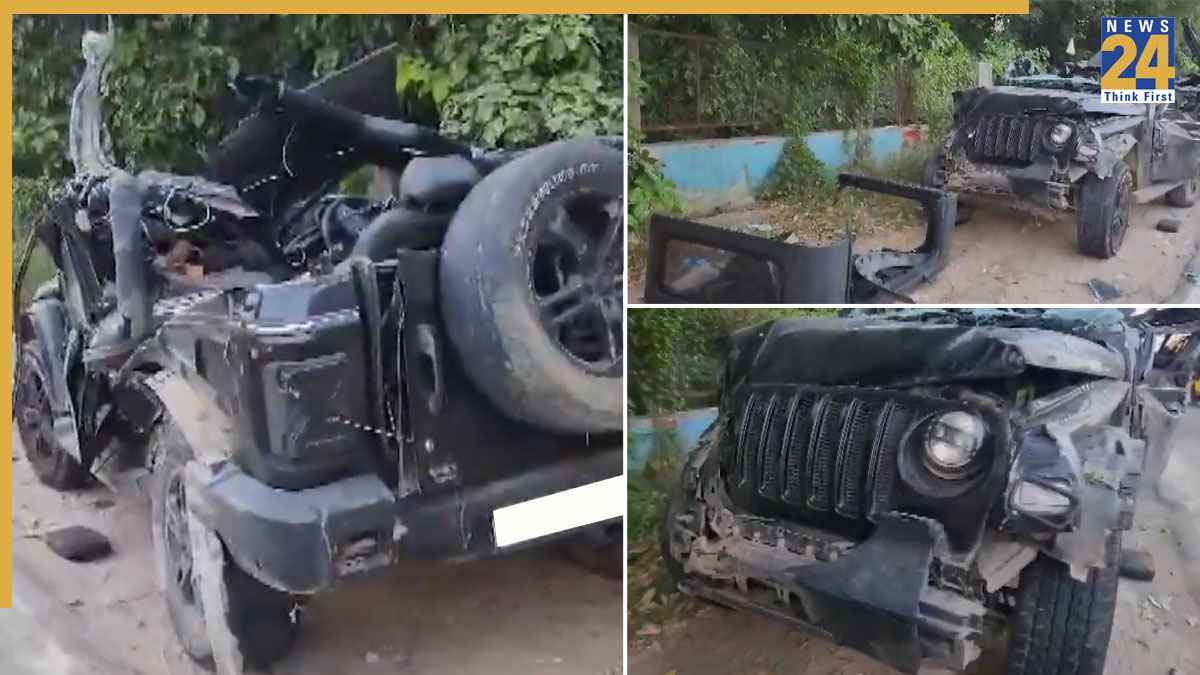 गुरुग्राम में तेज रफ्तार थार डिवाइडर से टकराई, 5 युवकों की दर्दनाक मौत