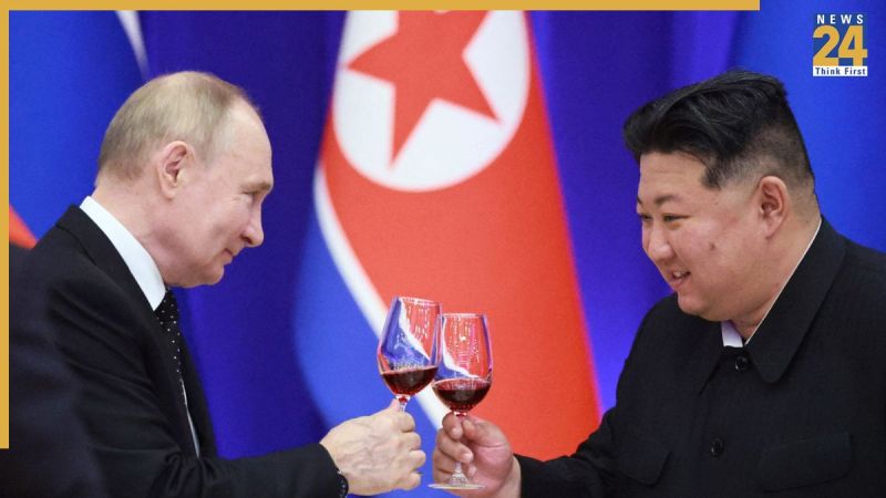 Putin and Kim Jong, China, Vladimer Putin, North Koria Kim Jong, Russia, News24, पुतिन और किम जोंग, चीन, व्लादिमीर पुतिन, उत्तर कोरिया किम जोंग, रूस, न्यूज़24