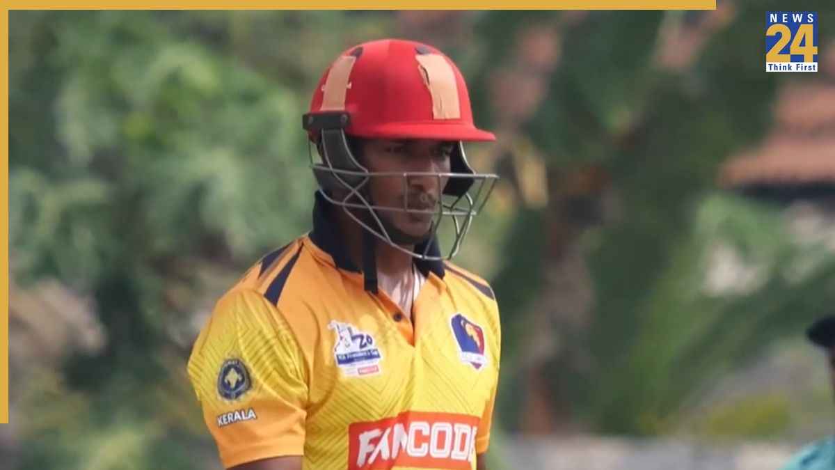 6,6,6,6,6… 11 गेंदों में ठोक डाले 49 रन, Krishna Devan ने मचाई 445 के स्ट्राइक रेट से तबाही