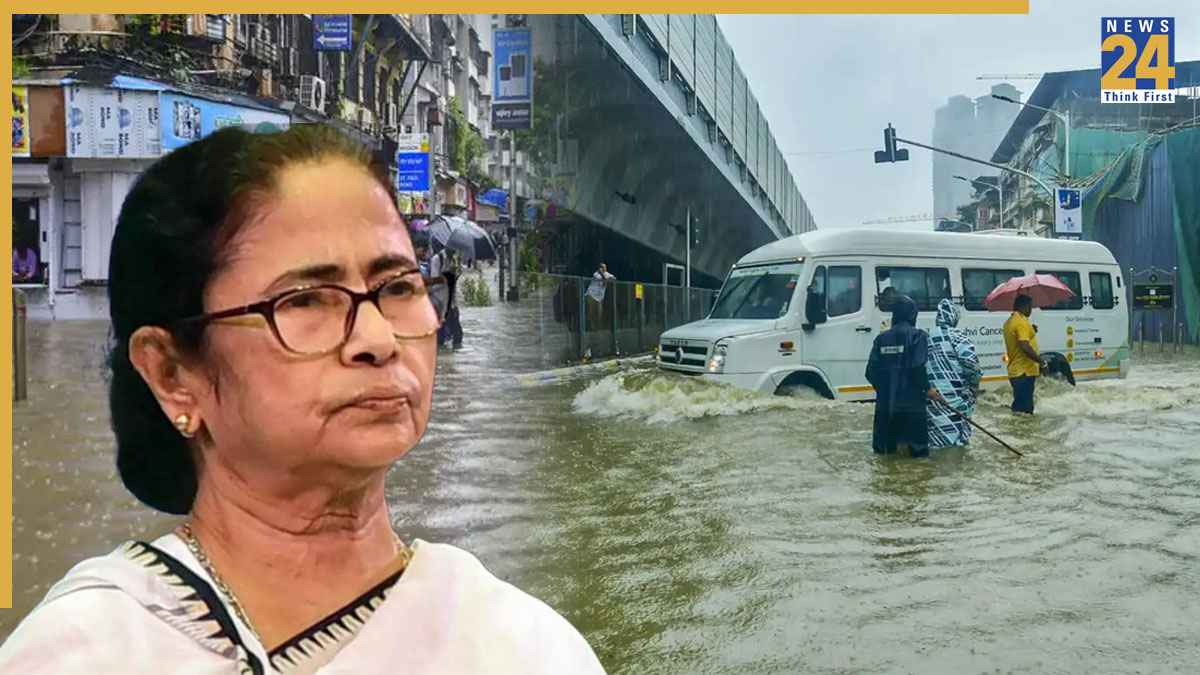 कोलकाता में भारी बारिश से टेंशन में ममता बनर्जी, केंद्र सरकार पर निकाली भड़ास