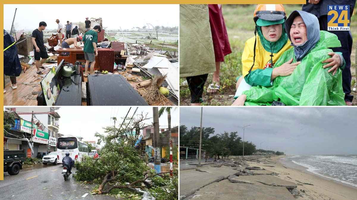 133KM भयंकर स्पीड वाले चक्रवाती तूफान ने 2 देशों में मचाई तबाही, देखें कितना खतरनाक है टाइफून Bualoi?