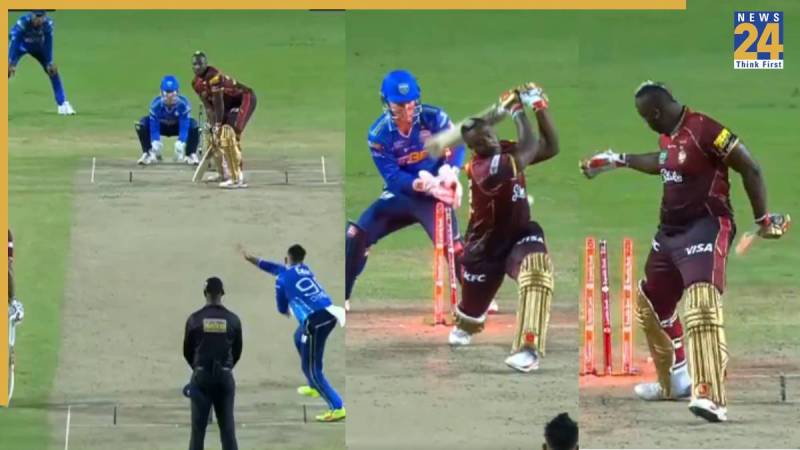 Tabraiz Shamsi CLean Bowled Andre Russell