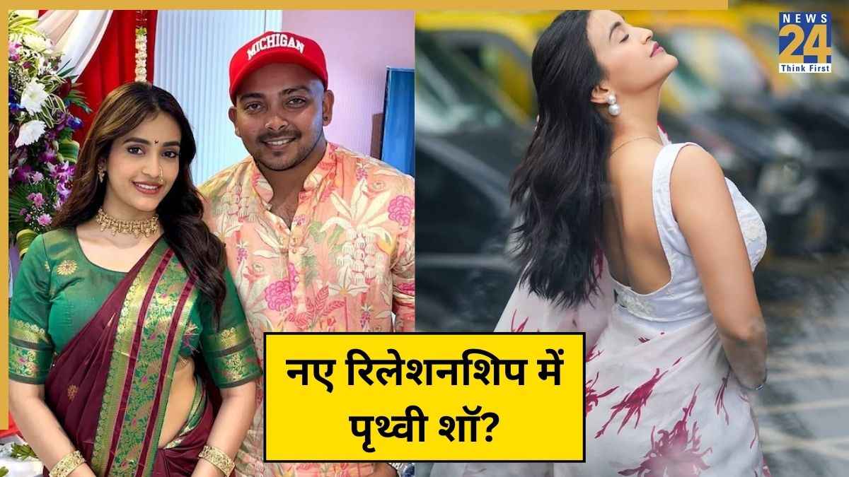 Prithvi Shaw with Akriti Agarwal Prithvi Shaw with Akriti Agarwal