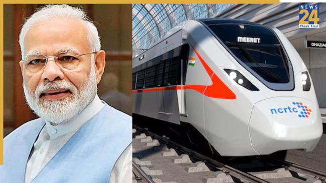 Namo Bharat Train, Namo Bharat Train Corridor, Rapid Train, Sarai Kale Khan Rapid Station, PM Narendra Modi, NCRTC, RRTS, नमो भारत ट्रेन, नमो भारत ट्रेन कोरिडोर, रेपिड ट्रेन, सराय काले खां रेपिड स्टेशन, पीएम नरेन्द्र मोदी, NCRTC, RRTS