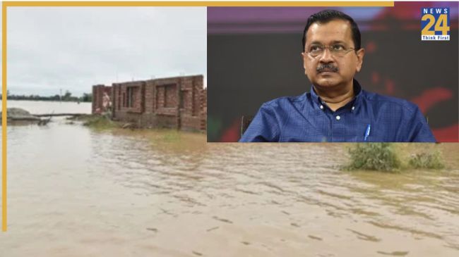 Chandigarh News, Chandigarh Latest News, Delhi Ex CM Arvind Kejriwal, Punjab Flood, Punjab CM, Bhagwant Mann, Flood, चंड़ीगढ़ न्यूज, चंड़ीगढ़ ताजा खबर, दिल्ली पूर्व सीएम अरविंद केजरीवाल, पंजाब बाढ़, पंजाब सीएम, भगवंत मान, बाढ़