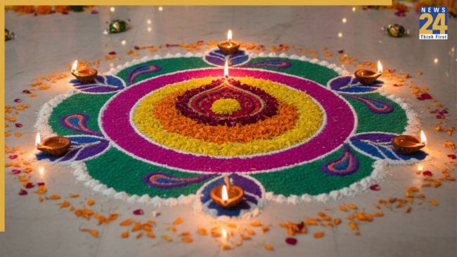 Chhoti Diwali Rangoli Designs