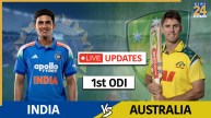 IND VS AUS 1st ODI Live Score