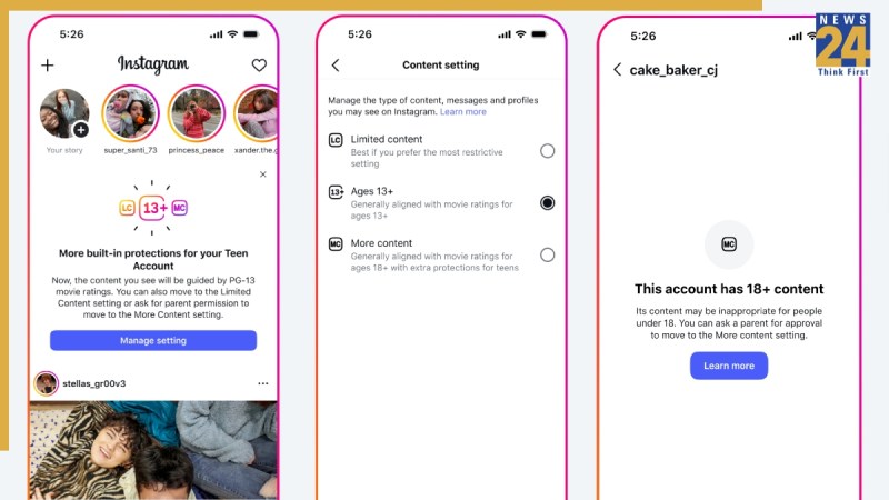 Instagram पर अब PG-13 रूल्स पर चलेंगे टीनेज अकाउंट्स.