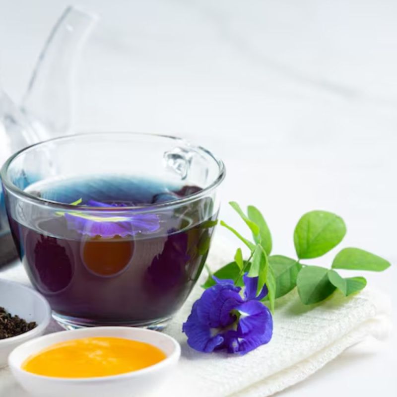 Blue tea-1-2-3