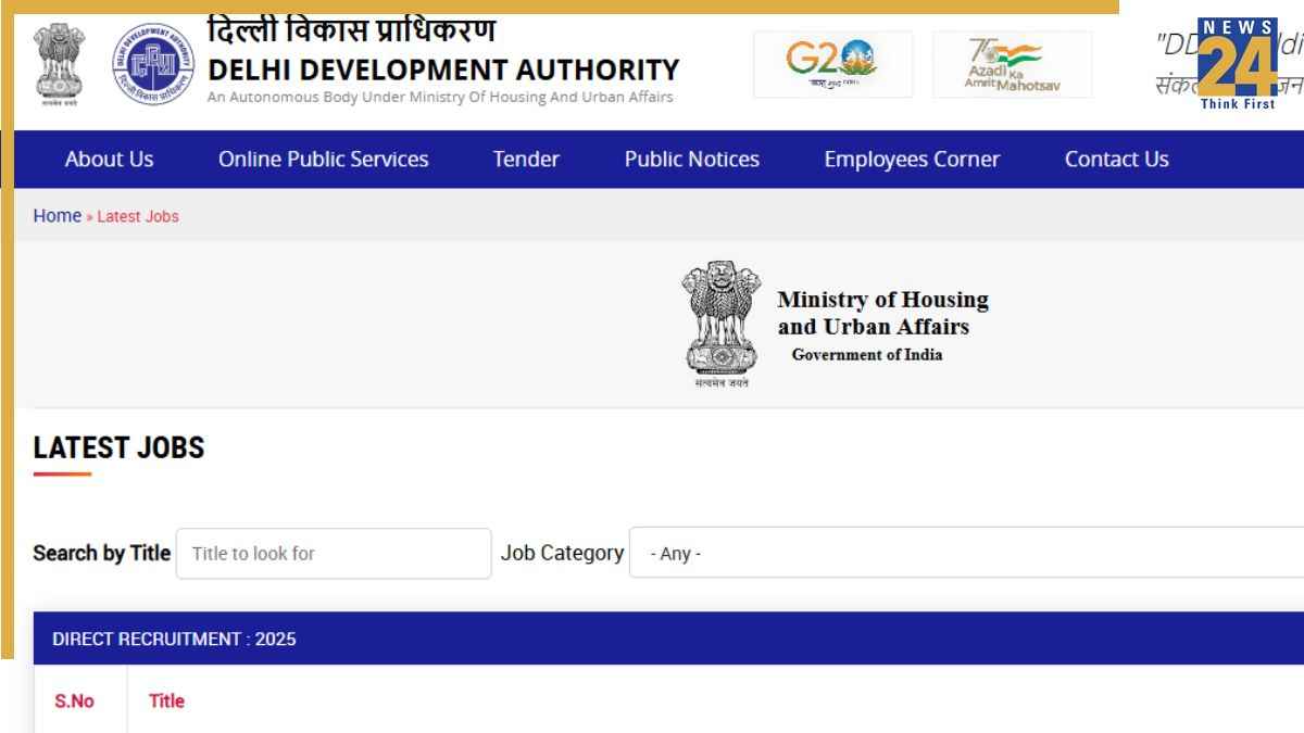 Delhi DDA Recruitment 2025: डीडीए ने 1731 पदों पर न‍िकाली वैकेंसी, जानें आवेदन की तारीख और तरीका