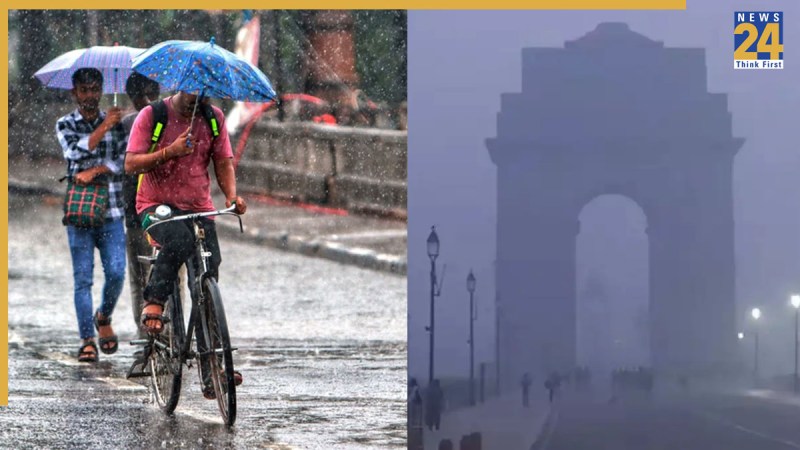 Aaj Ka Mausam Kaisa Rahega, आज का मौसम कैसा रहेगा, Delhi NCR weather forecast,Cold wave India October 2025,Fog alert northern states,IMD monsoon withdrawal,Light rain Uttar Pradesh, Bihar,Temperature drop Delhi Smog and haze NCR,Winter arrival Rajasthan Haryana Madhya Pradesh