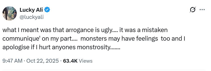 Lucky Ali Post