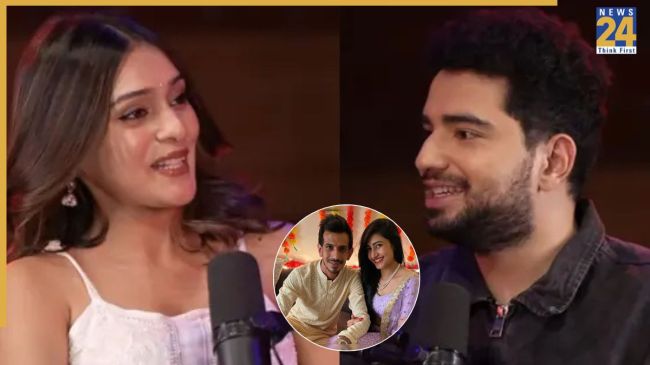 Samay raina Rj Mahvash Viral Podcast, dhanashree verma