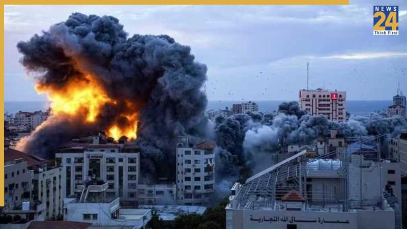 इजरायल ने गाजा में की एयर स्ट्राइक