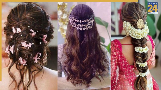 ट्राई करें करवाचौथ पर ये 5 हेयरस्टाइल्स . Image Source Pinterest