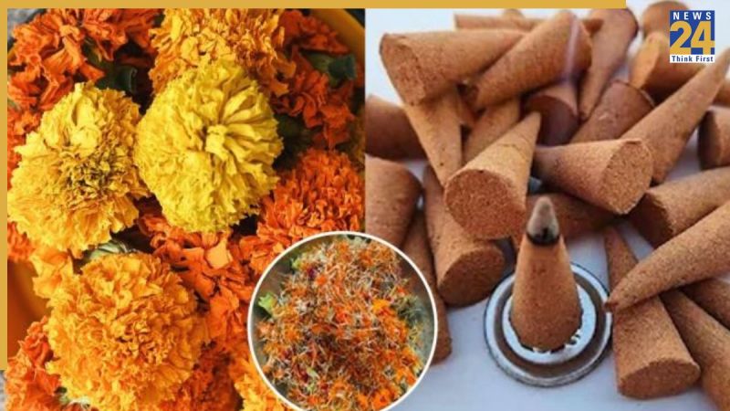 Reuse Diwali flowers